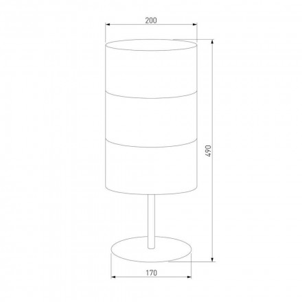 Настольная лампа TK Lighting 5059 Bogart White