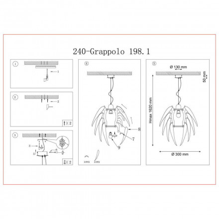 Подвесной светильник Lucia Tucci Grappolo 198.1 Bianco