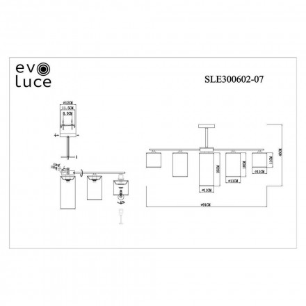 Потолочная люстра Evoluce Essenza SLE300602-07