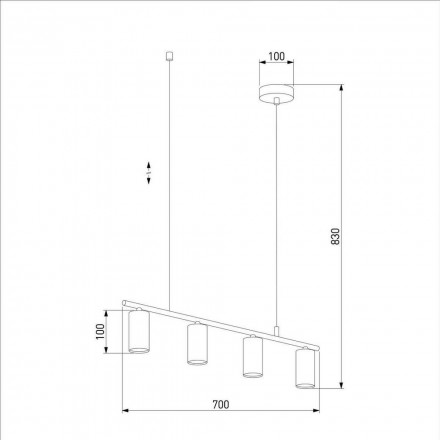 Подвесная люстра TK Lighting 4422 Logan White