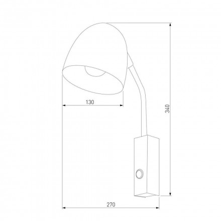 Бра TK Lighting 4167 Soho Black