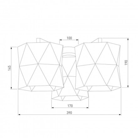 Потолочная люстра TK Lighting 1042 Siro Black Gold