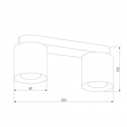 Потолочный светильник TK Lighting 6509 Vico Black Gold