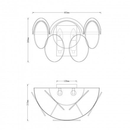 Бра Moderli Komo V7083-2W