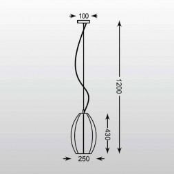 Подвесной светильник Zumaline Rame OYD-10327B-SP1