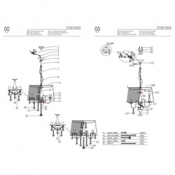 Подвесная люстра MW-Light Федерика 379019505