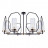 Люстра подвесная Arte Lamp Celaeno A7004PL-8BK