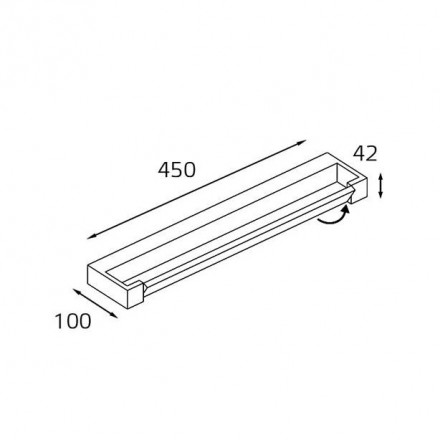 Настенный светильник Italline IT01-1068/45 black