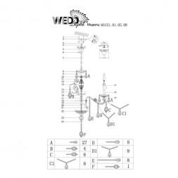 Подвесная люстра Wedo Light Слэйн 66151.01.05.08