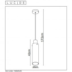 Подвесной светильник Lucide Orlando 74404/01/65