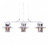 Подвесной светильник Lumina Deco Capri LDP 11327B-3 PR WT