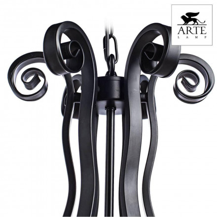 Люстра подвесная Arte Lamp Scroll A7915LM-6BK
