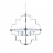 Подвесная люстра Lumina Deco Baltimore LDP 8020-6 CHR+WT