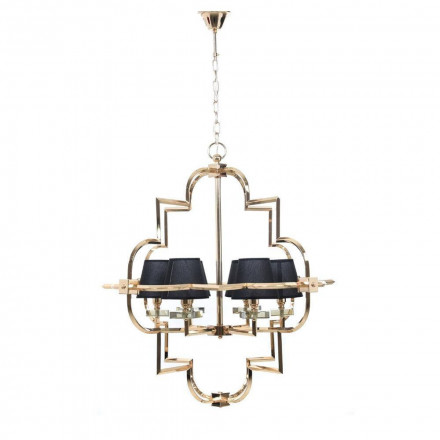 Подвесная люстра Lumina Deco Baltimore LDP 8020-6 GD+BK