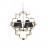 Подвесная люстра Lumina Deco Baltimore LDP 8020-6 GD+BK