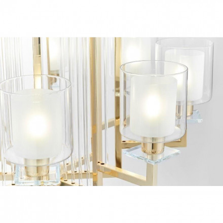 Подвесная люстра Lumina Deco Manhattan LDP 8012-8 F.GD