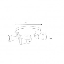 Накладной спот Lucide Bolo Led 17992/14/03