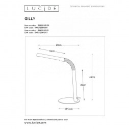 Настольная лампа Lucide Gilly 36612/03/31