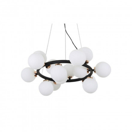 Подвесная люстра Lumina Deco Marsiada LDP 6033-15 BK+GD