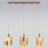 Подвесной светильник Eurosvet 50101/3 перламутровое золото