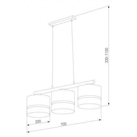 Подвесная люстра TK Lighting 6694 Paglia