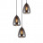 Подвесная люстра Lumina Deco Braga LDP 6841-3 GY