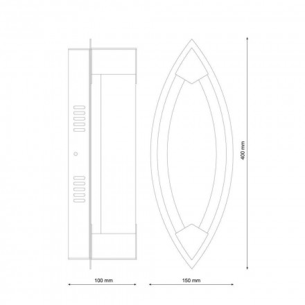 Настенный светильник Lucia Tucci Modena W172.1 Large LED400