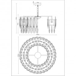 Подвесная люстра Moderli Mery V9040-8P