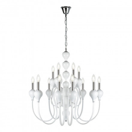 Подвесная люстра iLamp Lady 88003-8+4 WH