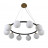Подвесной светильник Lumina Deco Modica LDP 6032-10 BK+MD