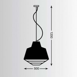 Подвесной светильник Zumaline Wire MD1712-1L-SILVER