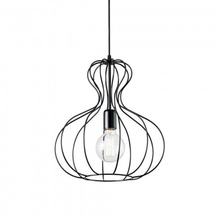 Подвесной светильник Ideal Lux Ampolla-1 SP1 Nero 148502