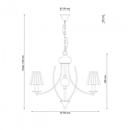 Подвесная люстра Lucia Tucci Milano 115.6
