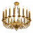 Подвесная люстра iLamp Louvre MD8551-20 GD