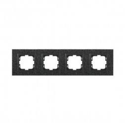 Рамка 4-постовая Mono Electric Style Granit чёрный гранит 107-610000-163