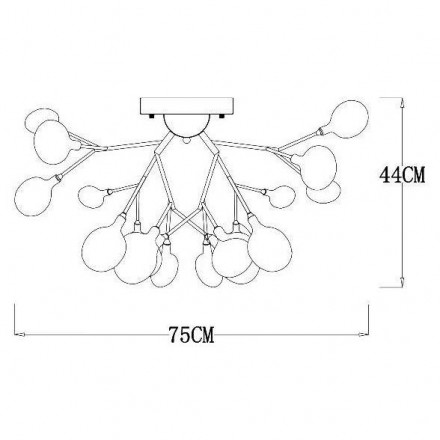 Люстра потолочная Arte Lamp Candy A7274PL-27WH