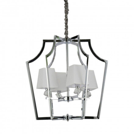 Подвесная люстра Lumina Deco Montero LDP 1249-4 CHR+WT