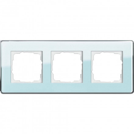 Рамка 3-постовая Gira Esprit салатовое стекло С 0213518