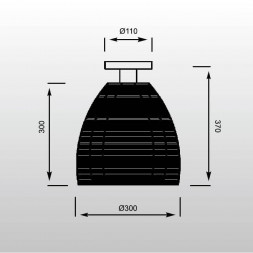 Потолочный светильник Zumaline Pico MX9023-1L(BLACK)