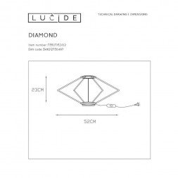 Настольная лампа Lucide Diamond 73507/52/02