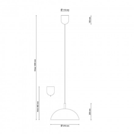 Подвесной светильник Lucia Tucci Palla 1090.1 Bianco