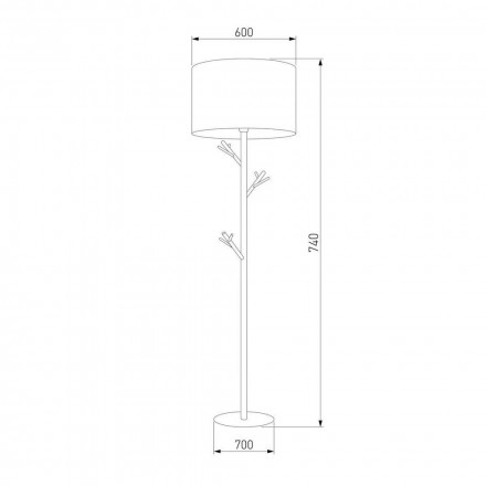 Торшер TK Lighting 5572 Albero White