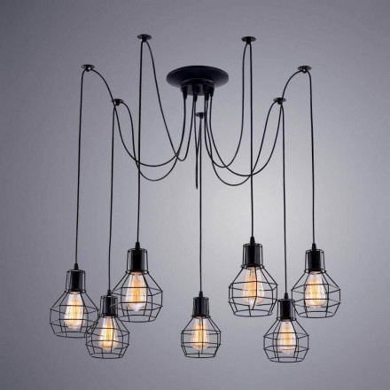 Люстра подвесная Arte Lamp A1109SP-7BK