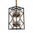 Подвесная люстра Lumina Deco Quadrato LDP 1223-8 BK+MD