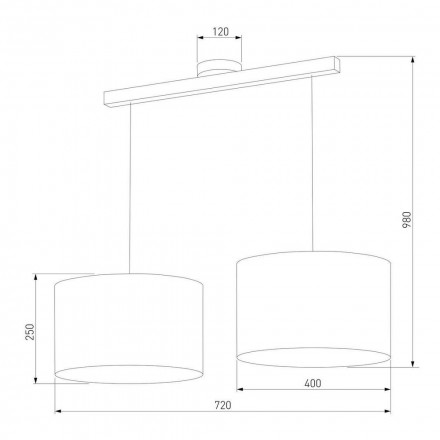 Подвесной светильник TK Lighting 4220 Troy Gray