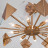 Потолочная люстра Eurosvet Origami 60121/8 латунь Smart