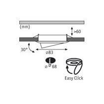 Встраиваемый светильник Paulmann Premium Line Led Power Lens Flood 98729