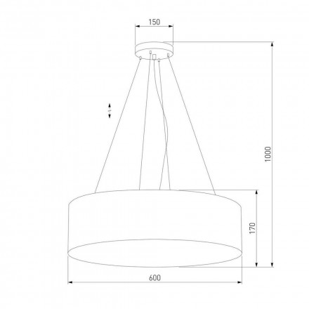 Подвесной светильник TK Lighting 4244 Rondo White