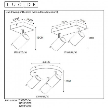 Спот Lucide Grony 17998/15/30