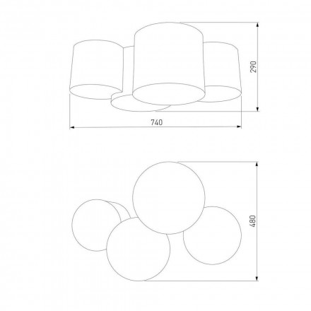Потолочный светильник TK Lighting 3276 Mona Kids